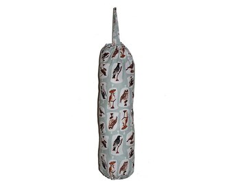 Bird Species, Plastic Bag Holder, Bag Dispenser, Birder Gift, Grocery Bag Holder, Shopping Bag Holder, Housewarming Gift, Kitchen Bag Holder