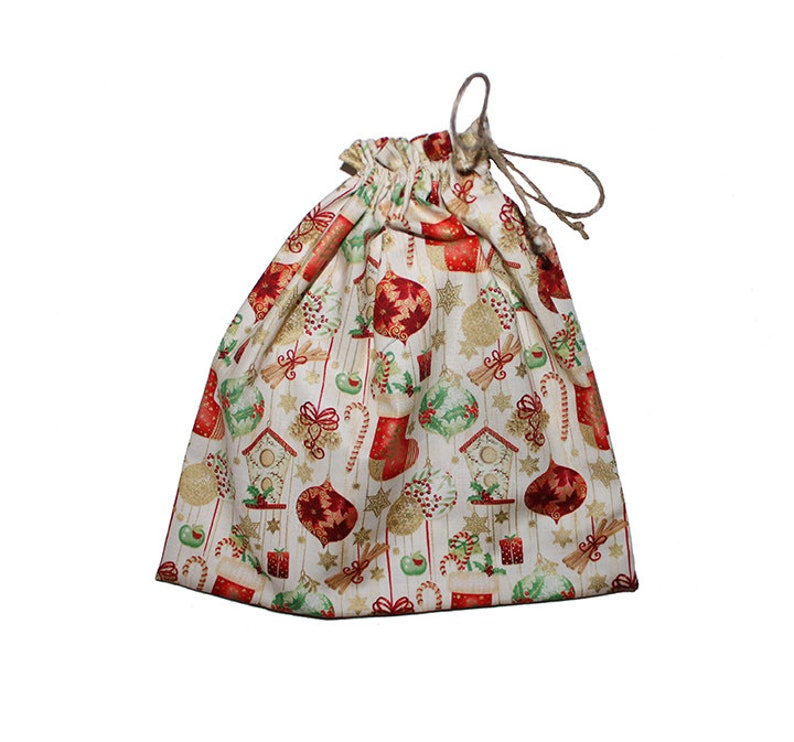 fabric gift bags with drawstring