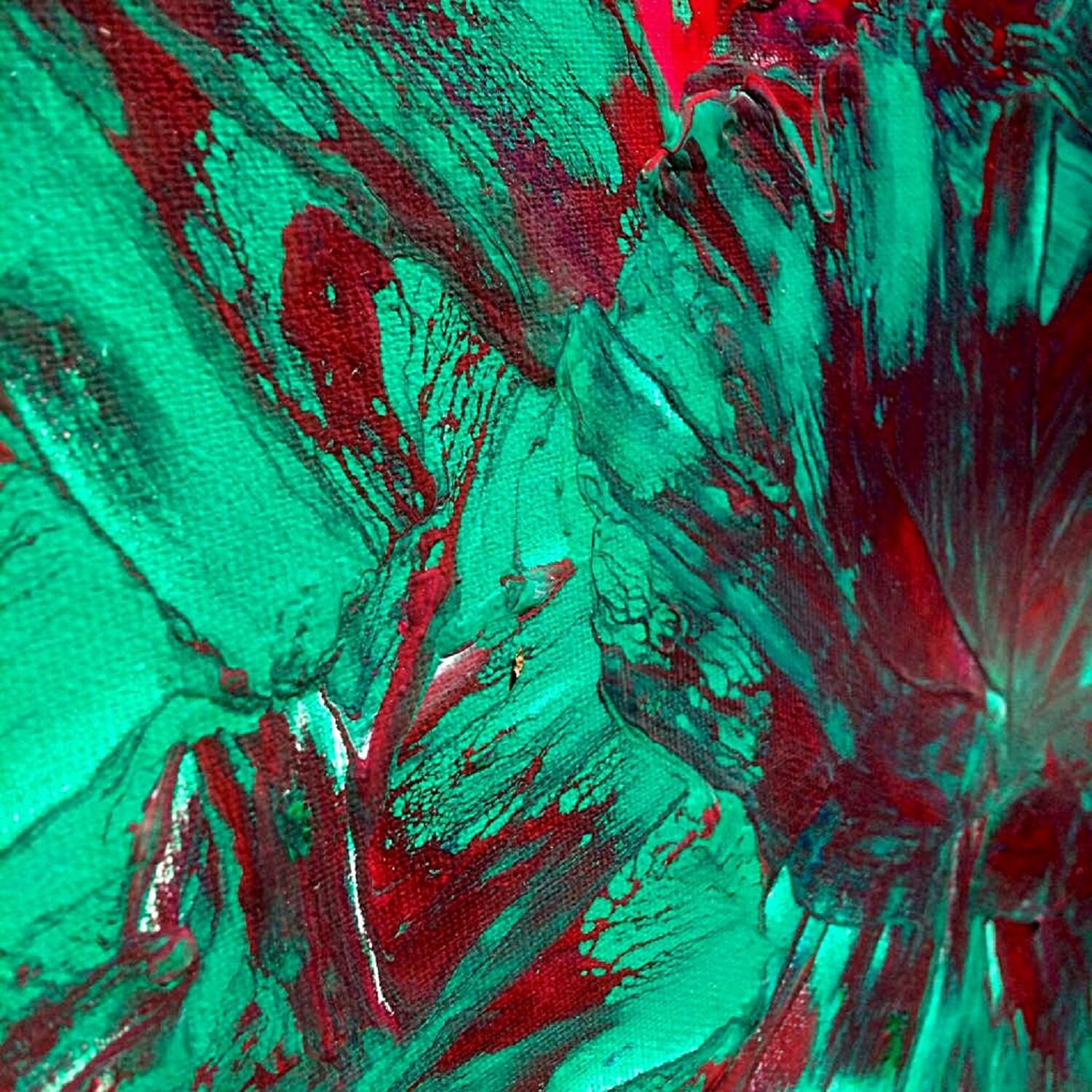 Red Roses Original Acrylic on Canvas Abstract Painting - Etsy