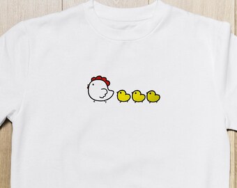 Embroidered Chicken Crewneck
