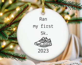 Running Ornament, 5k running gift, Running Gifts, 5k Ornament, Gifts for Runners, 2023 Ornament, first 5k ornament, Christmas Ornament