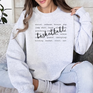 Basketball Mom Sweatshirt, Basketball Mom Crewneck, Basketball Sweatshirt, Basketball Mom Shirt, Basketball  Mom Gift, Basketball Lover Gift