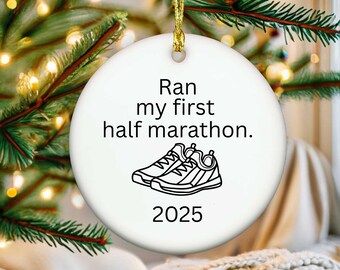 Running Ornament, Runner Gift, Running Gifts, Half Marathon Ornament, Gifts for Runners, 2024 Ornament, Half Marathon, Christmas Ornament