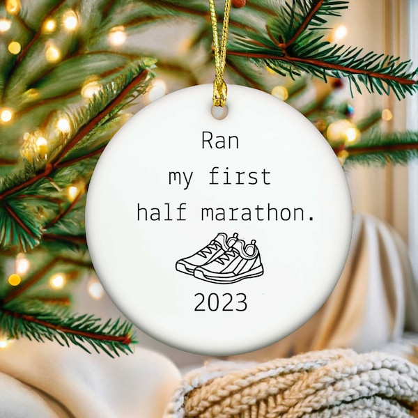 Running Ornament, Runner Gift, Running Gifts, Half Marathon Ornament, Gifts for Runners, 2023 Ornament, Half Marathon, Christmas Ornament