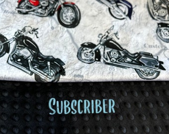 Motorcycle Minky Blanket, Unisex Gift Personalized Minky Baby Blanket With Name, Motorcycle Blanket, Bike theme blanket, Motor Baby, Bike