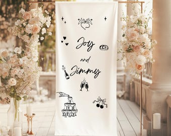 Fabric Wedding Welcome Sign, Rehearsal Dinner Sign, Custom Fabric Sign for any event, Engagement or Wedding Welcome Fabric Sign