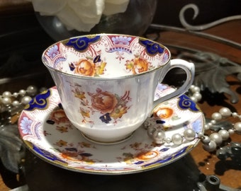 Vintage English Tea Cup, Anchor China by SB and S, "Dawlish" Pattern, Bone China, Gift for Her, Tea Party,