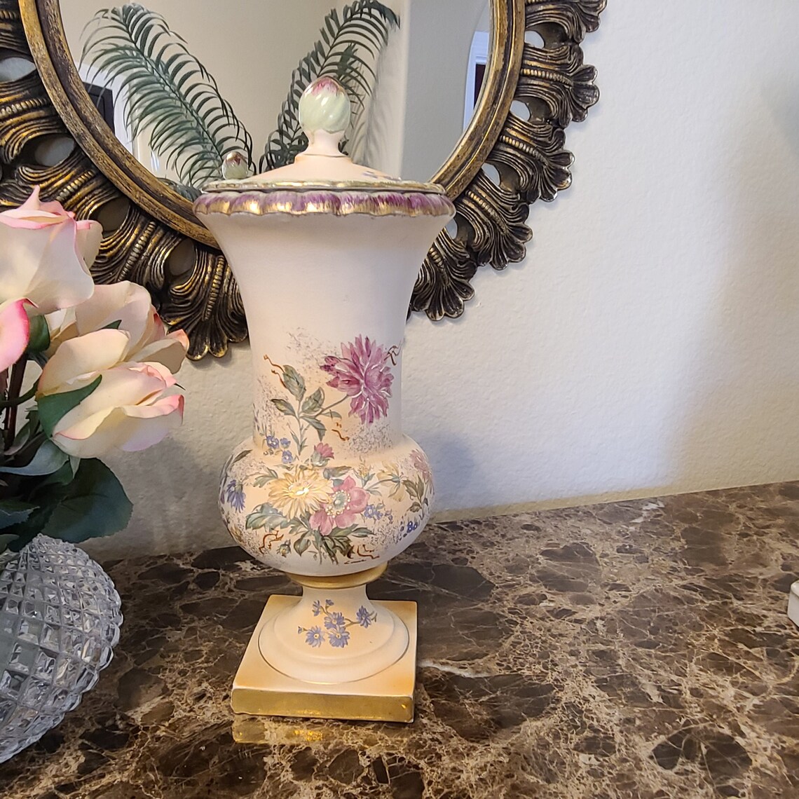 Fabulous Urn Antique Urn Mantle Urn Shelf Display Hand Etsy