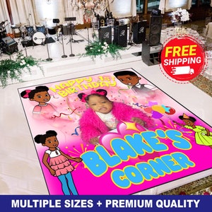 Custom Floor Decal Sticker | Removable Sticker | Vinyl Floor Banner | Adhesive Floor Banner Sticker | Birthday Dance Floor Wrap