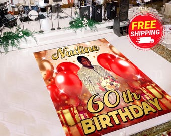 Floor Decal sticker | Removable sticker | Removable vinyl sticker | Floor Sticker | Birthday step and Repeat | Free Design Assistance