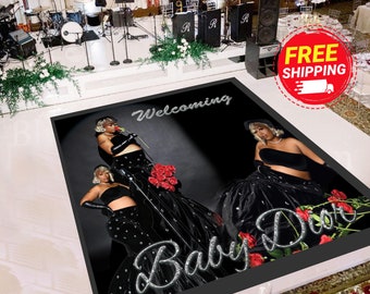 Custom Floor Decal Sticker | Removable Sticker | Vinyl Floor Banner | Adhesive Floor Banner Sticker | Birthday Dance Floor Wrap