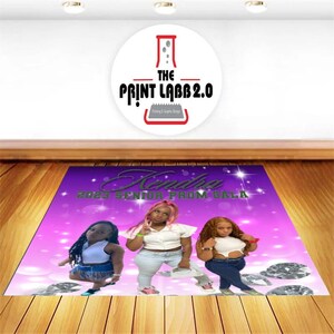 Custom Floor Decal Sticker | Removable Sticker | Vinyl Floor Banner | Adhesive Floor Banner Sticker | Birthday Dance Floor Wrap