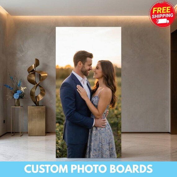 Wedding Photo Board Print | Custom Event Backdrop | Large Wedding Ceremony Sign | Wedding Backdrop | Foam Board Print