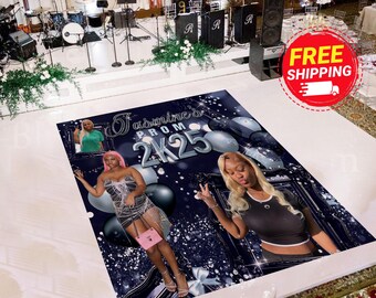 Custom Floor Decal Sticker | Removable Sticker | Vinyl Floor Banner | Adhesive Floor Banner Sticker | Birthday Dance Floor Wrap