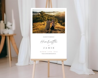 Wedding welcome Sign | Wedding Welcome Poster | Wedding decorations | Classic Wedding Sign | Minimalist Wedding Sign | Welcome Wedding