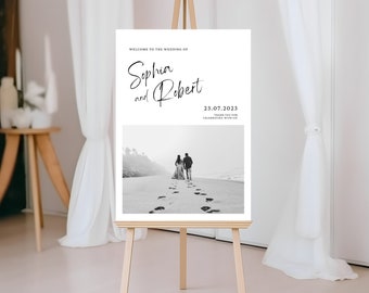 Wedding welcome Sign | Wedding Welcome Poster | Wedding decorations | Classic Wedding Sign | Minimalist Wedding Sign | Welcome Wedding