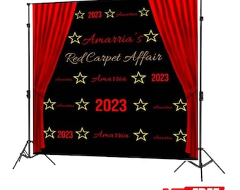 Custom Photo Birthday Backdrop | Party Sparkle Birthday Party Backdrop | Step Repeat Birthday Party | Prom Backdrop | 30th Birthday Banner