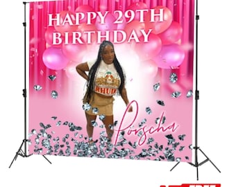 Custom Backdrop Banner | Complete Custom Design | Birthday Party Banner | Event Decor Sign | Photo Booth Backdrop | Vinyl Party Backdrop