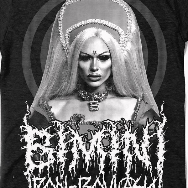 Bimini Bon-Boulash Black Metal Tee ------ Rupaul UK Drag Race Trixie Mattel Katya UK Hun shirt