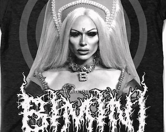 Bimini Bon-Boulash Black Metal Tee ------ Rupaul UK Drag Race Trixie Mattel Katya UK Hun shirt