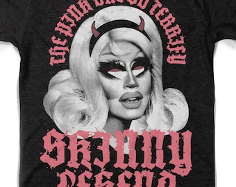 Trixie Mattel - Skinny Legend Punk Metal Tee ------ Rupaul's Drag Race Trixie Mattel Read U Wrote U shirt Tracy Martel BALD