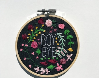 BOY BYE Embroidery