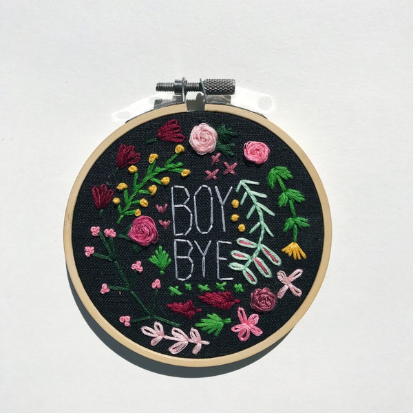 BOY BYE Embroidery