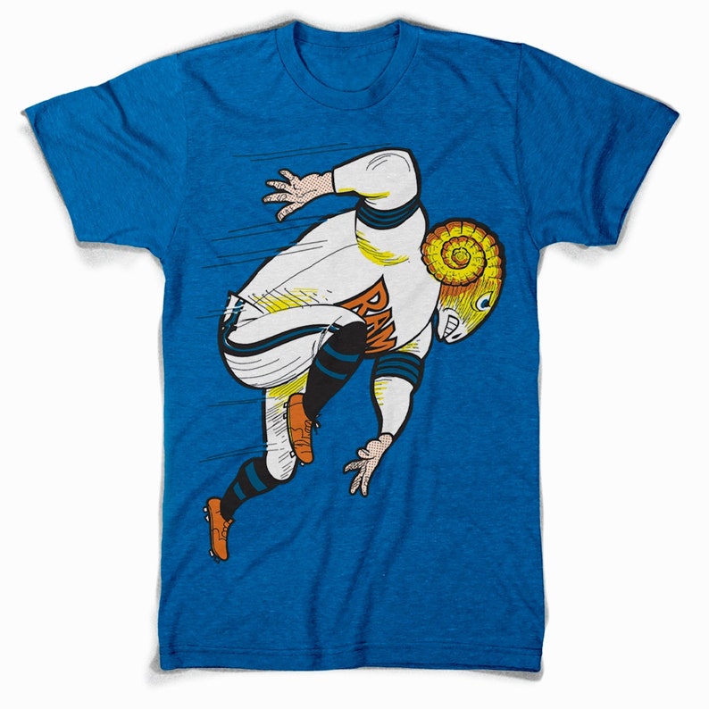 1960's LA Rams Shirt Vintage Los Angeles football inspired shirt Aaron Donald Matt Stafford image 1