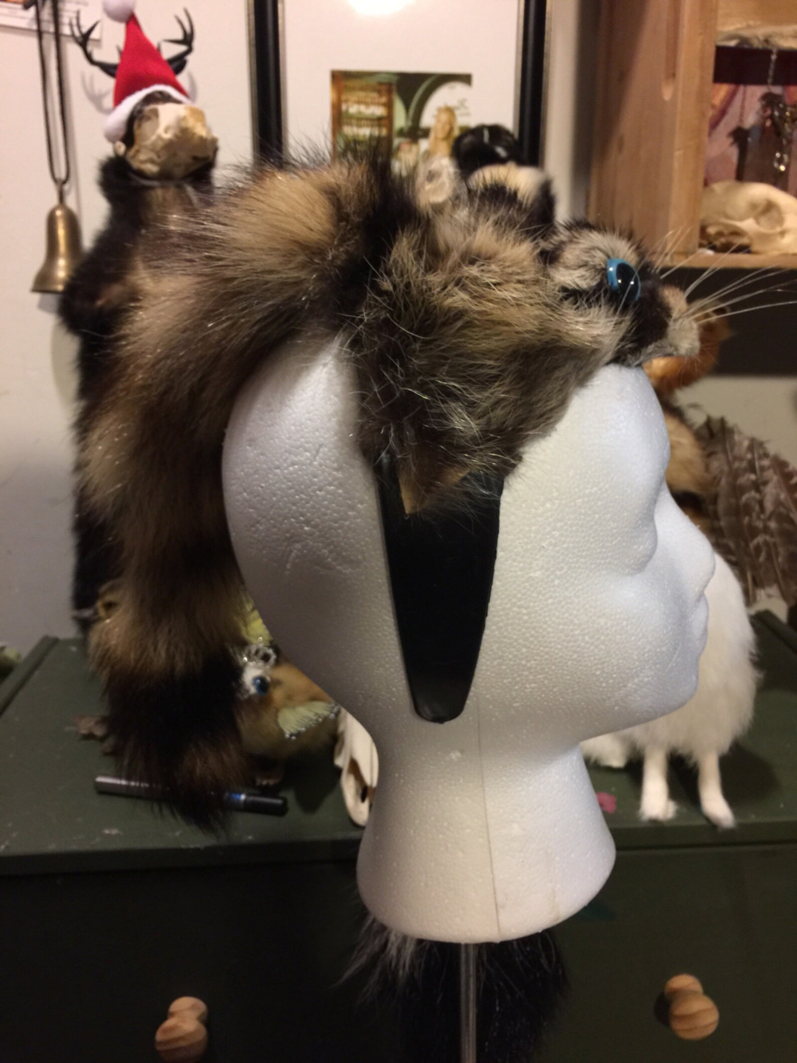 Sombrero de mapache REAL personalizado | Etsy