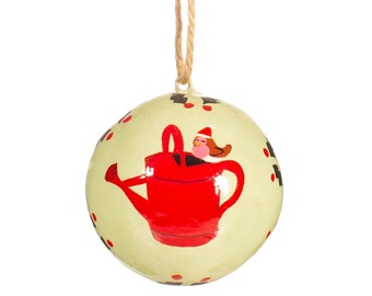 ガラス製じょうろ - ハンドメイド、ガラス製クリスマスオーナメント