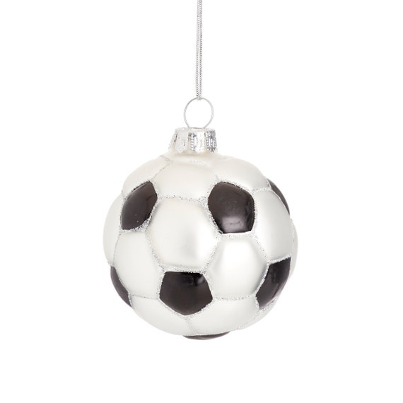 Decorazione per albero di Natale in vetro da football