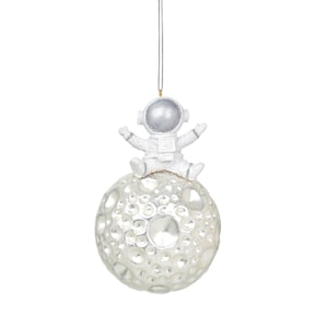 Mini Astronaut on the Moon Christmas Tree Decorations - Festive Winter Space Station NASA Planets Solar System Aliens Rocket Buzz Gift