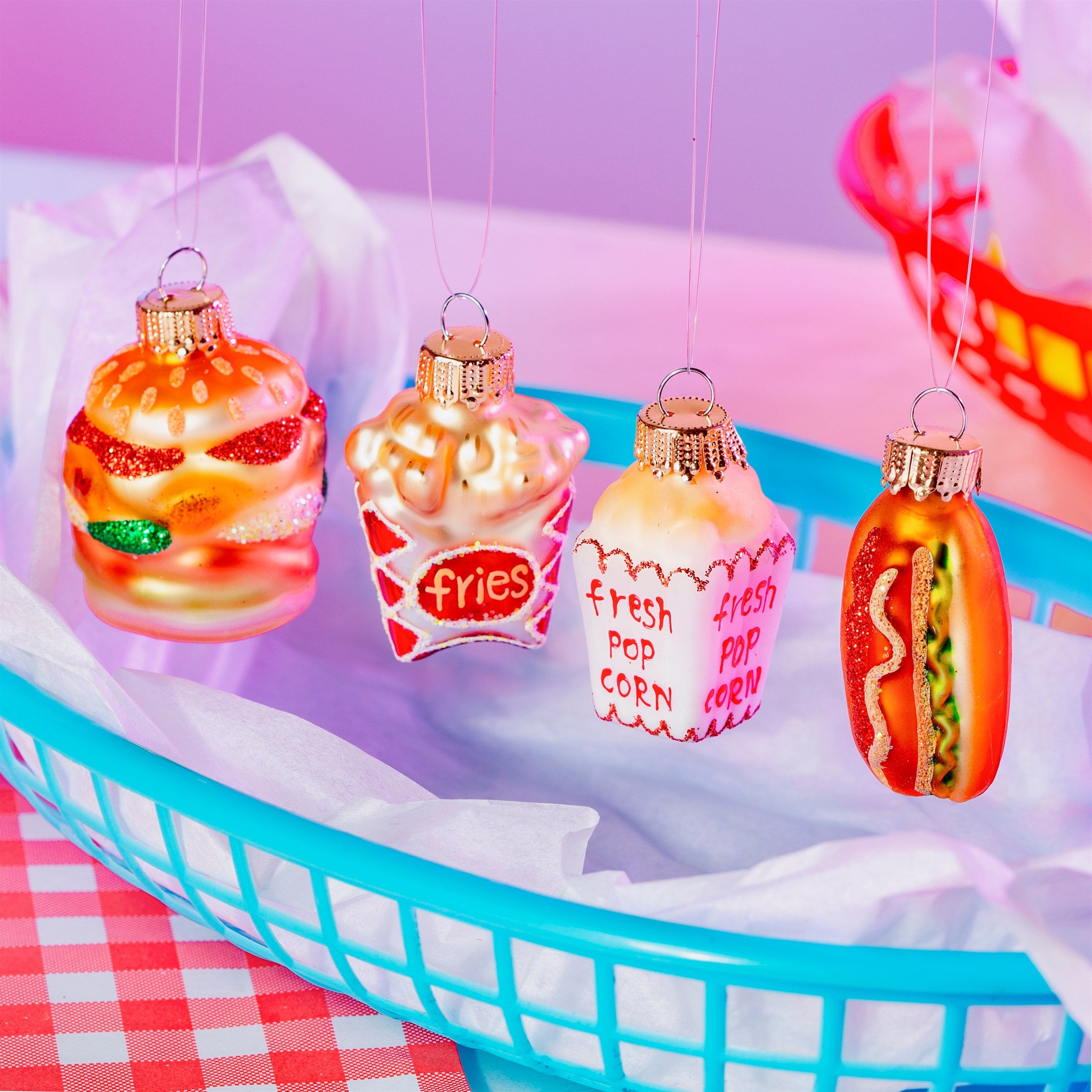 Divertente cibo Hamburger e tazze Ornamenti di Natale in legno a forma di pupazzo di neve Albero di Natale Ornamenti da appendere Campana Angolo di Natale Vacanza Appeso Decorazioni natalizie
