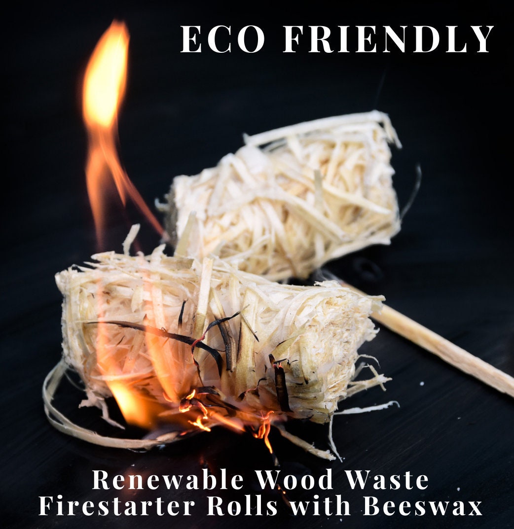 Wood Wool Eco Flame Odourless Natural Firelighters  Home Fires BBQ's 