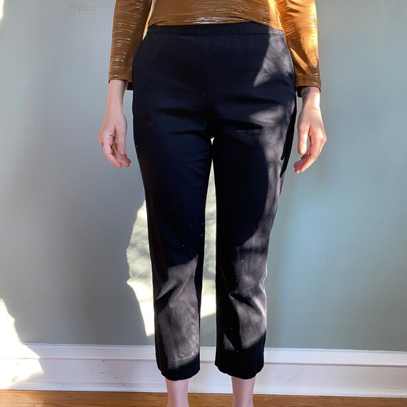 Vintage Ralph Lauren Mid Rise Stretch Black Chino… - image 5