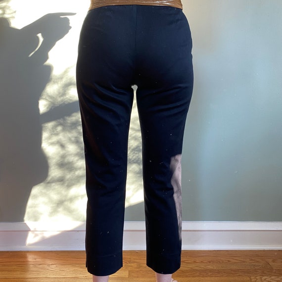 Black stretch capris deals