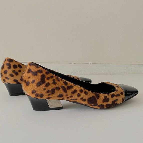 Vintage Prada Leopard Low Block Heel