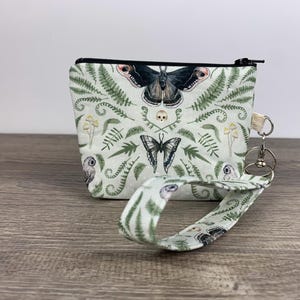 Motte Schlüsselanhänger Reißverschluss Beutel, kleine Reißverschlusstasche Armband, Ausweishalter, winzige Armband, Kosmetiktasche, handgemachtes Geschenk, Grab and Go Brieftasche
