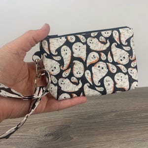 Geist Schlüsselanhänger Beutel, Kleine Reißverschlusstasche, Ausweishalter, Kleine Brieftasche, Geschenk unter 15 Jahren, Kosmetiktasche, Grab & Go Brieftasche, Geschenk