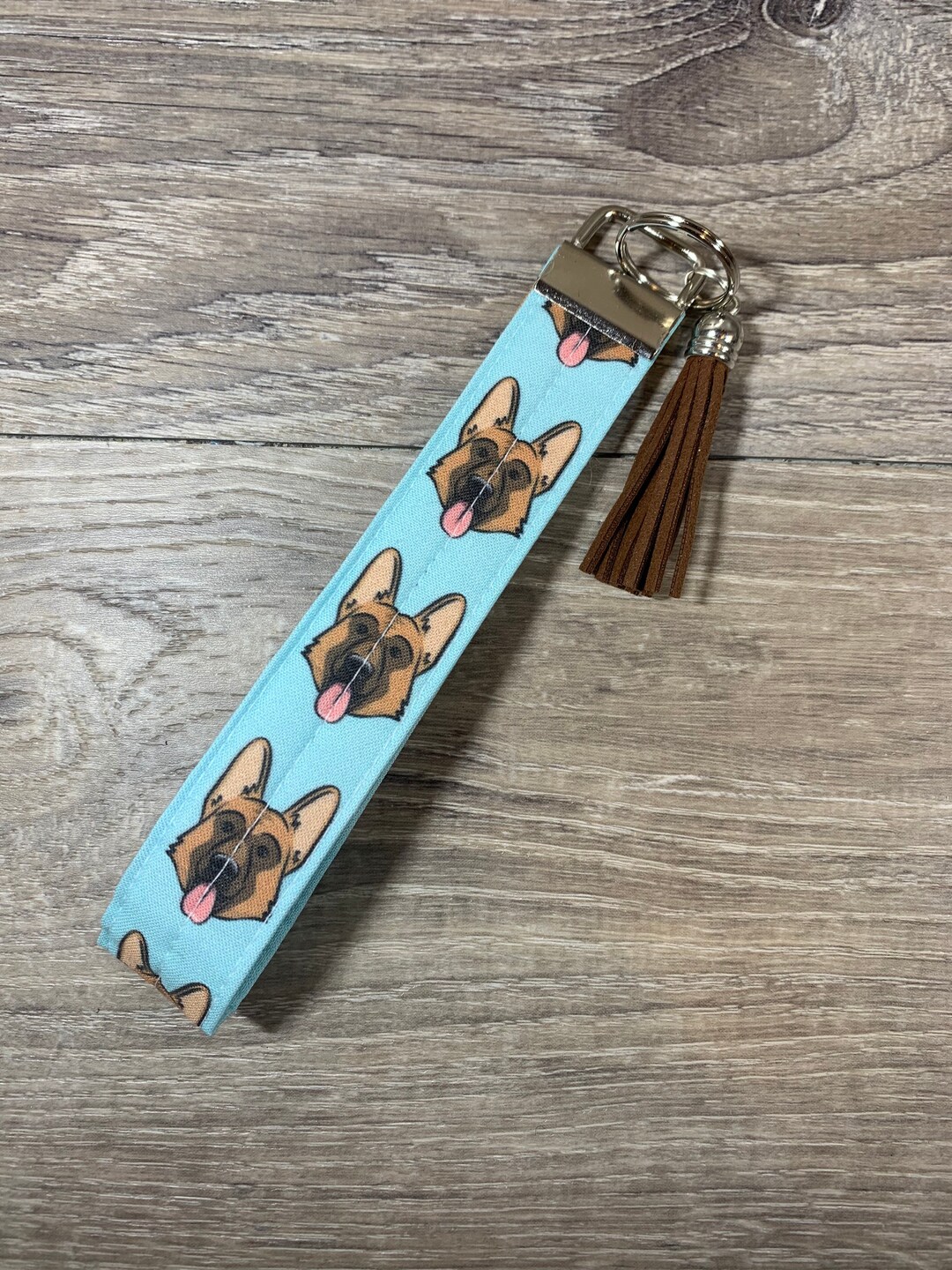 German Shepherd Key Fob Dog Key Chain Wristlet Key Fob Etsy