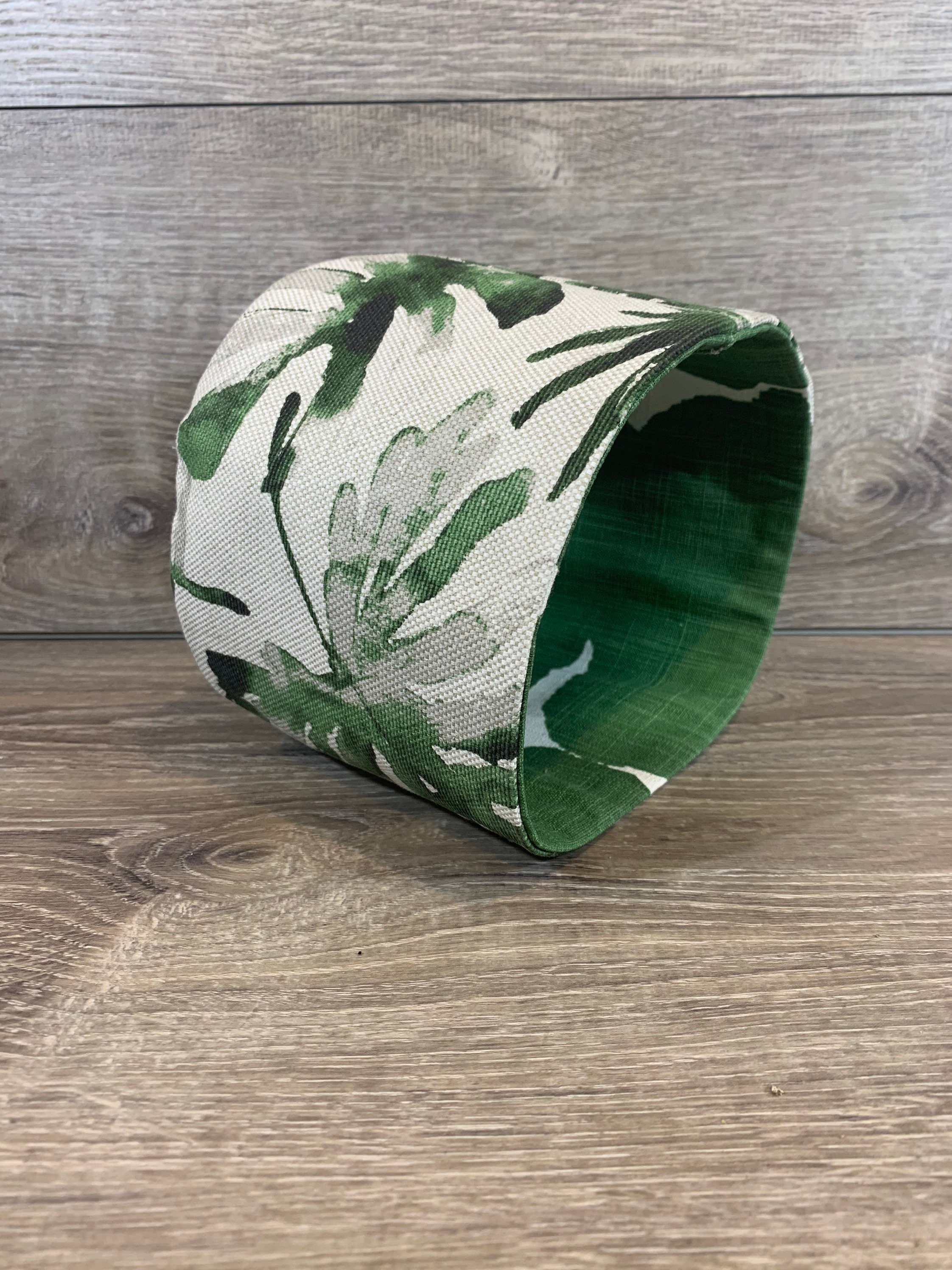 Palm Frond Fabric Basket - Etsy