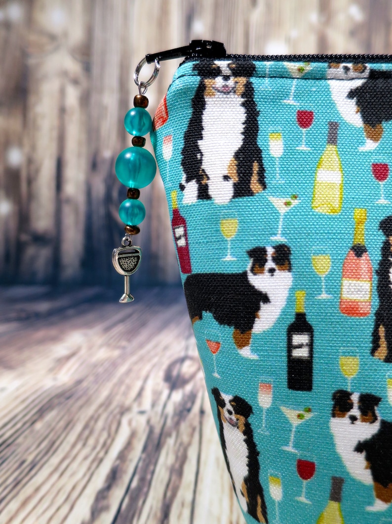 Australian Shepherd Dogs and Wine Tricolored Aussie Dog Etsy