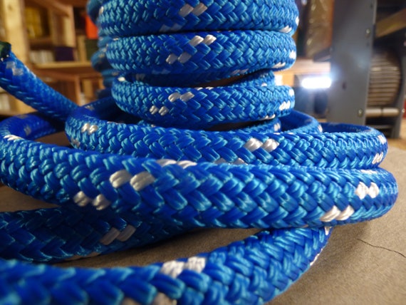 7/16 " x 100 ft Double Braid-Yacht Braid Polyester Rope Made in USA 