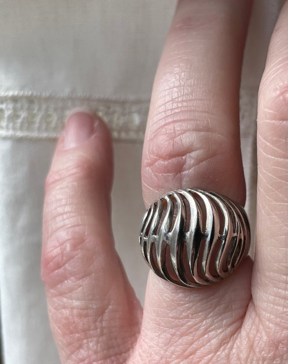 Vintage sterling silver ring - image 4