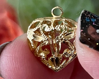 Filigree heart pendant/charm