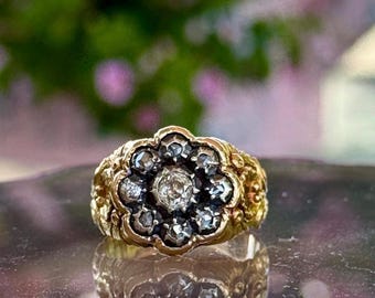 Georgian Diamond Cluster Ring, c.1820s–1830s