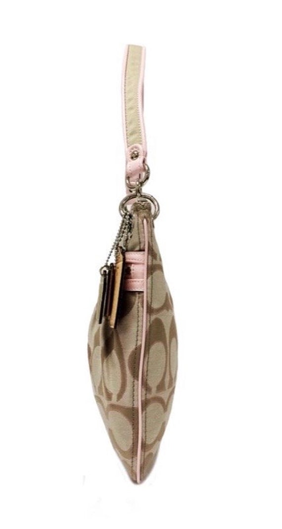 Coach Signature Hippie Metallic Sateen Satchel - image 4