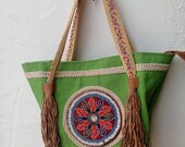 Boho Beach Bag Aztec 1
