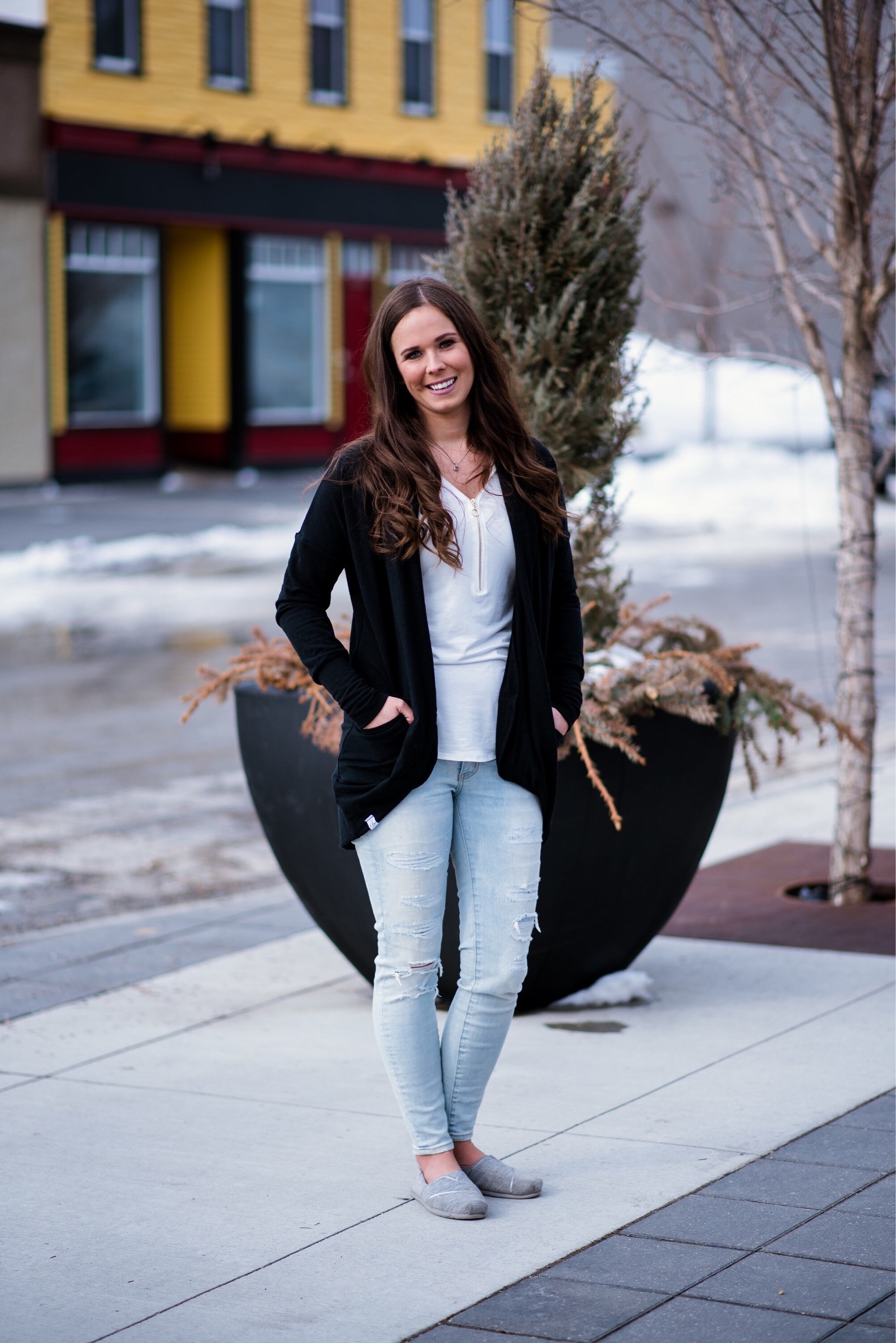 soft black cardigan womens