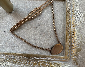 Vintage Swank 10K RGP Tie Bar | 1930s - 1950s Men’s Accessories